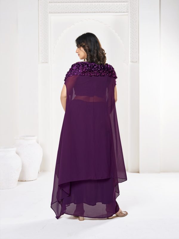 Glamorous Purple Indo-Western