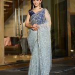 Grey Party Wear Saree