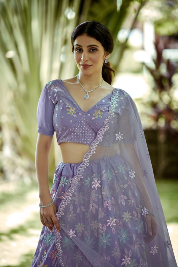 Sequence Net Lehenga Choli