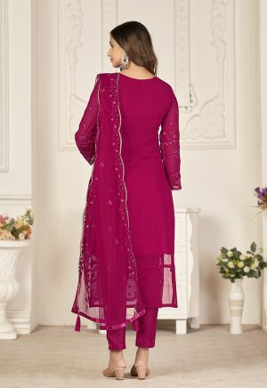 Vibrant Maroon Pakistani Suit