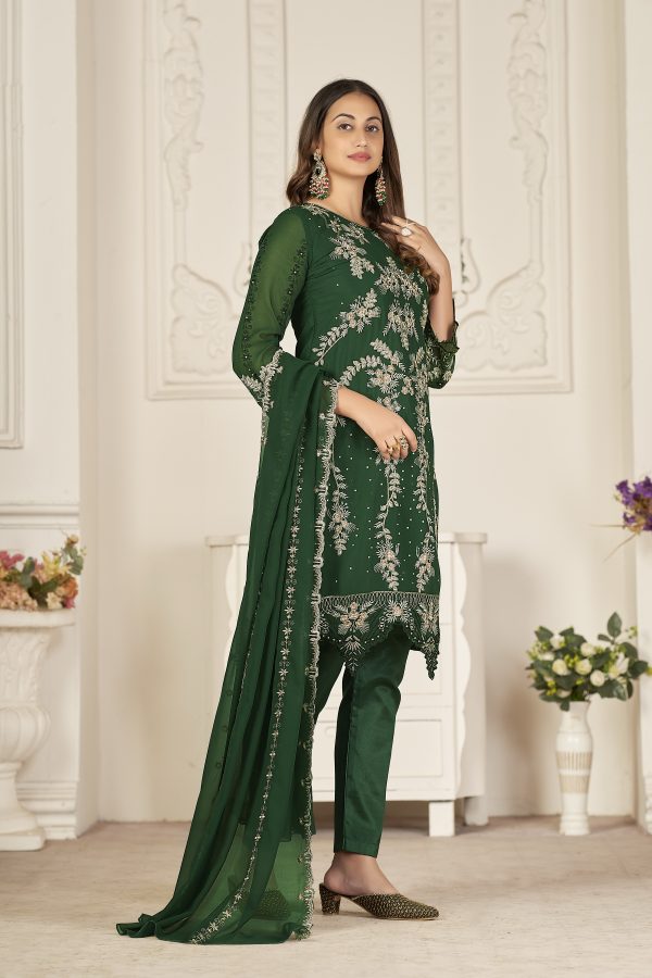 Luxury Green Pakistani Suit