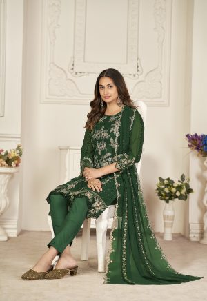 Luxury Green Pakistani Suit