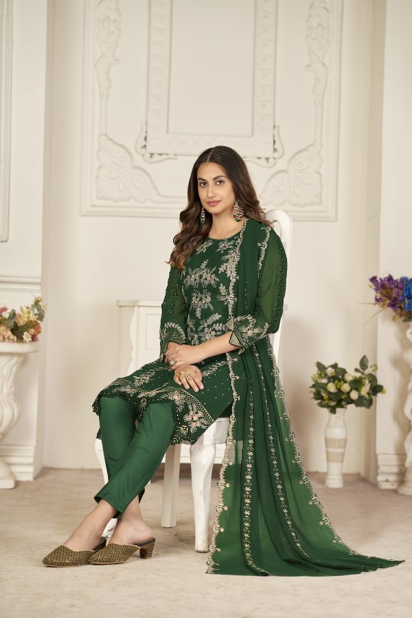 Luxury Green Pakistani Suit