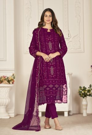 Vibrant Pink Pakistani Suit