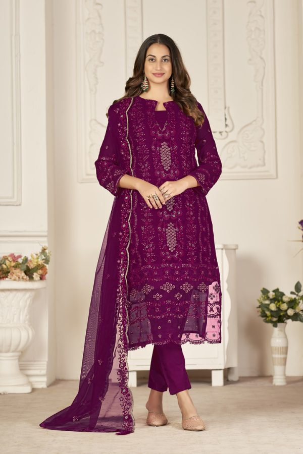 Vibrant Pink Pakistani Suit