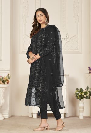 Vibrant Black Pakistani Suit