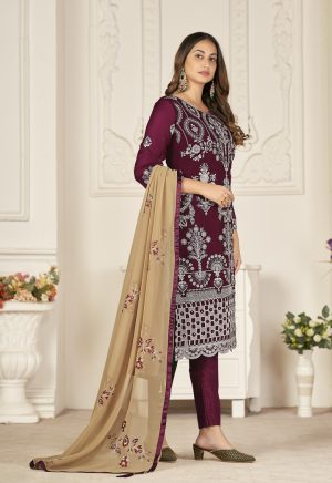 Maroon Pakistani Suit