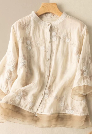 Embroidered Cotton Shirt