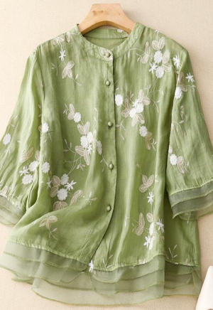 Embroidered Cotton Shirt