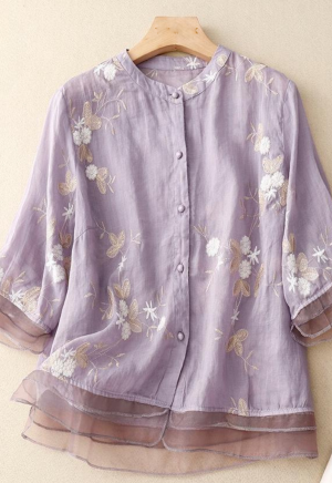 Embroidered Cotton Shirt