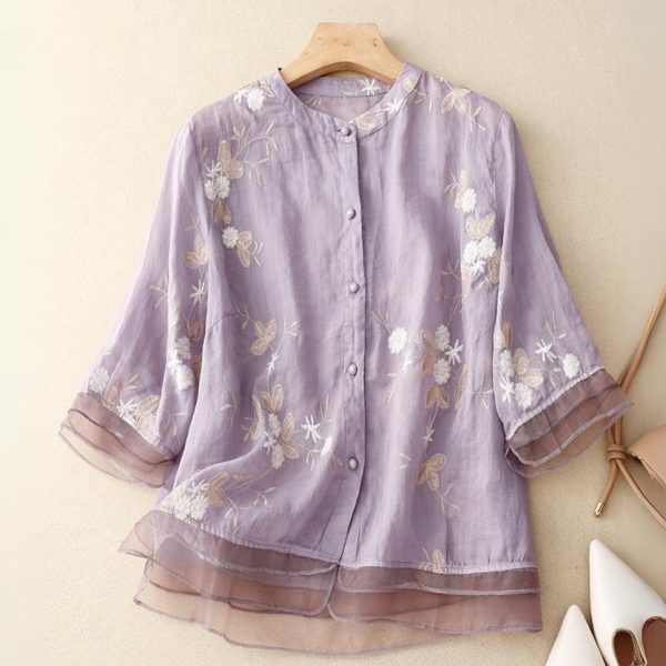 Embroidered Cotton Shirt