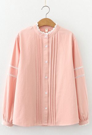 Cotton Pleated Shirt