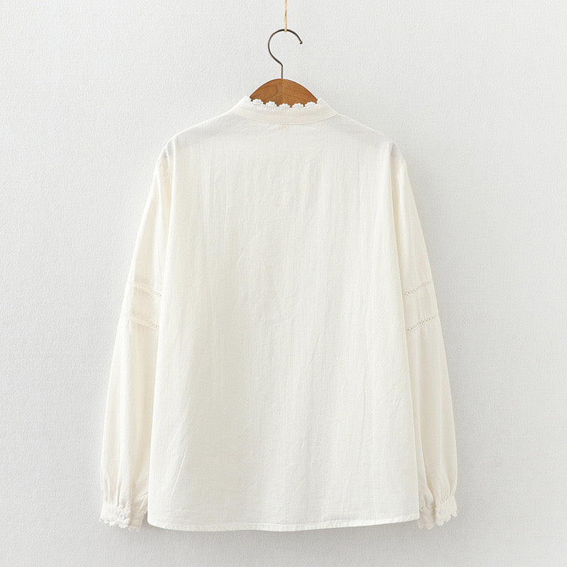 Cotton Pleated Shirt