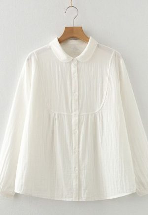 Doll Collar White Shirt