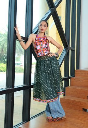 Traditional Gujarati Dandiya Night Wear with Modern Twist - Image 4